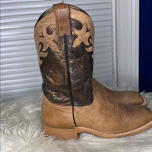 Justin Bent Rail Kenedy Metallic Boots -Square Toe